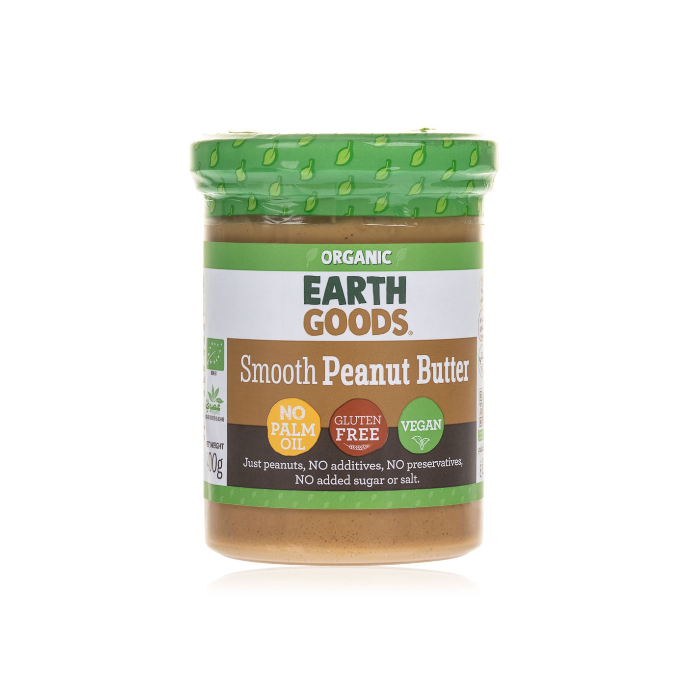 Earth Goods Organic Smooth Peanut Butter 400g