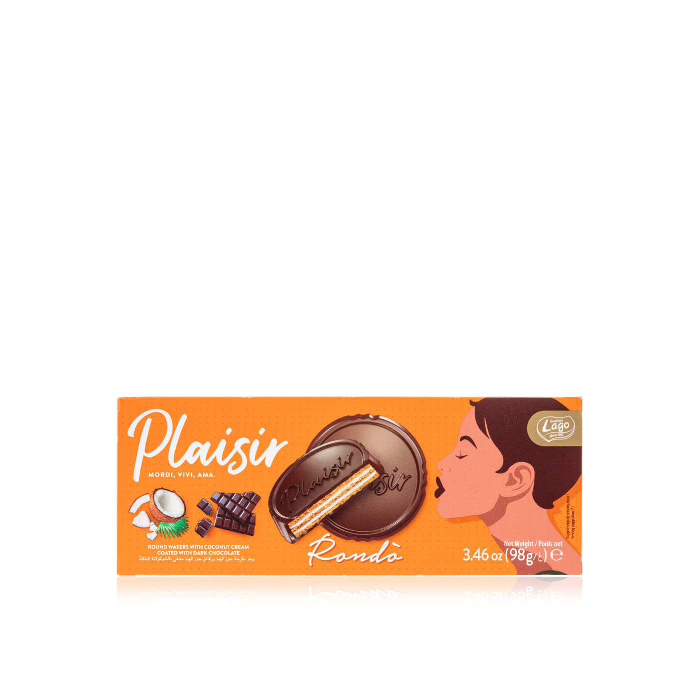 Lago Plaisir Coconut Round Wafers 98g