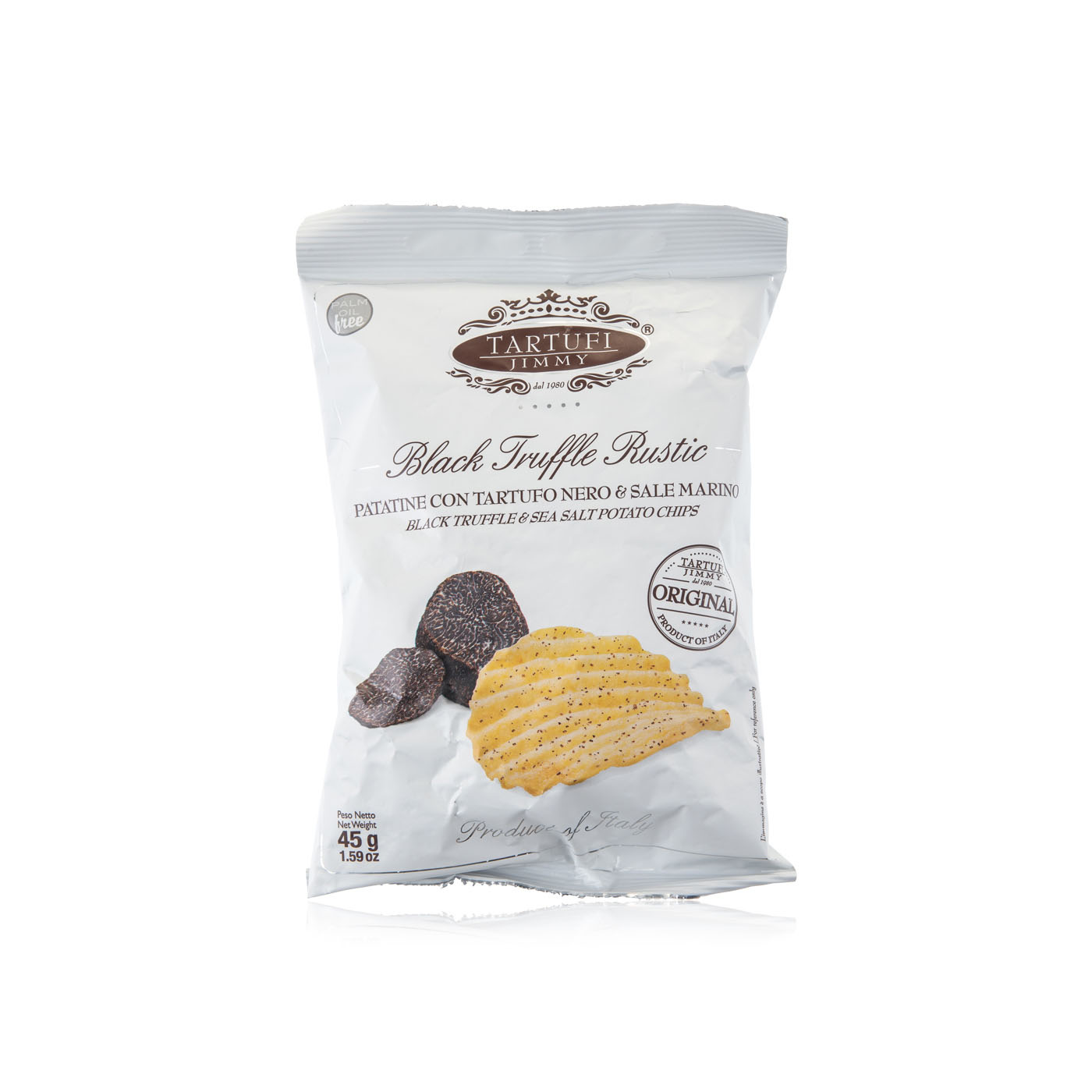 Tartufi Jimmy black truffle potato chips 45g Spinneys UAE