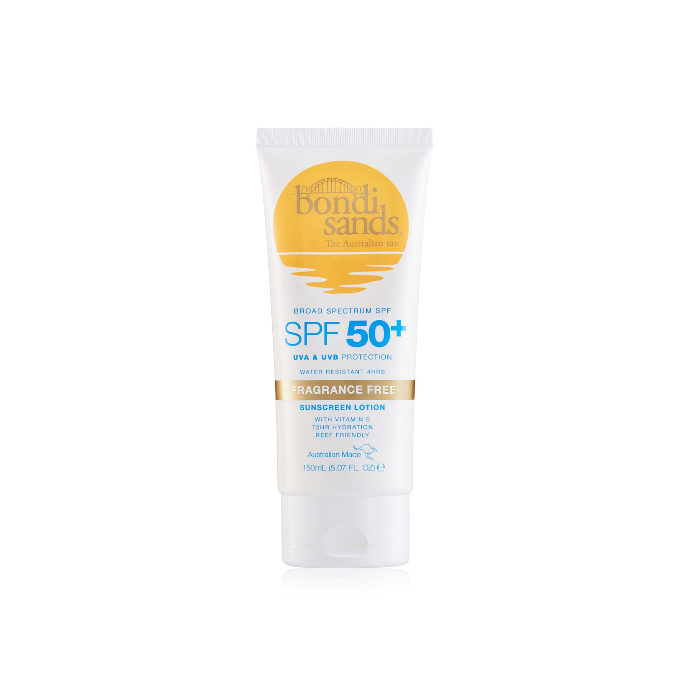 Bondi Sands SPF 50+ fragrance-free body sunscreen lotion 150ml ...