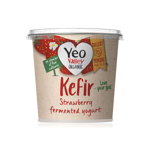 Yeo Valley Kefir Strawberry Organic Fermented Yoghurt 350g
