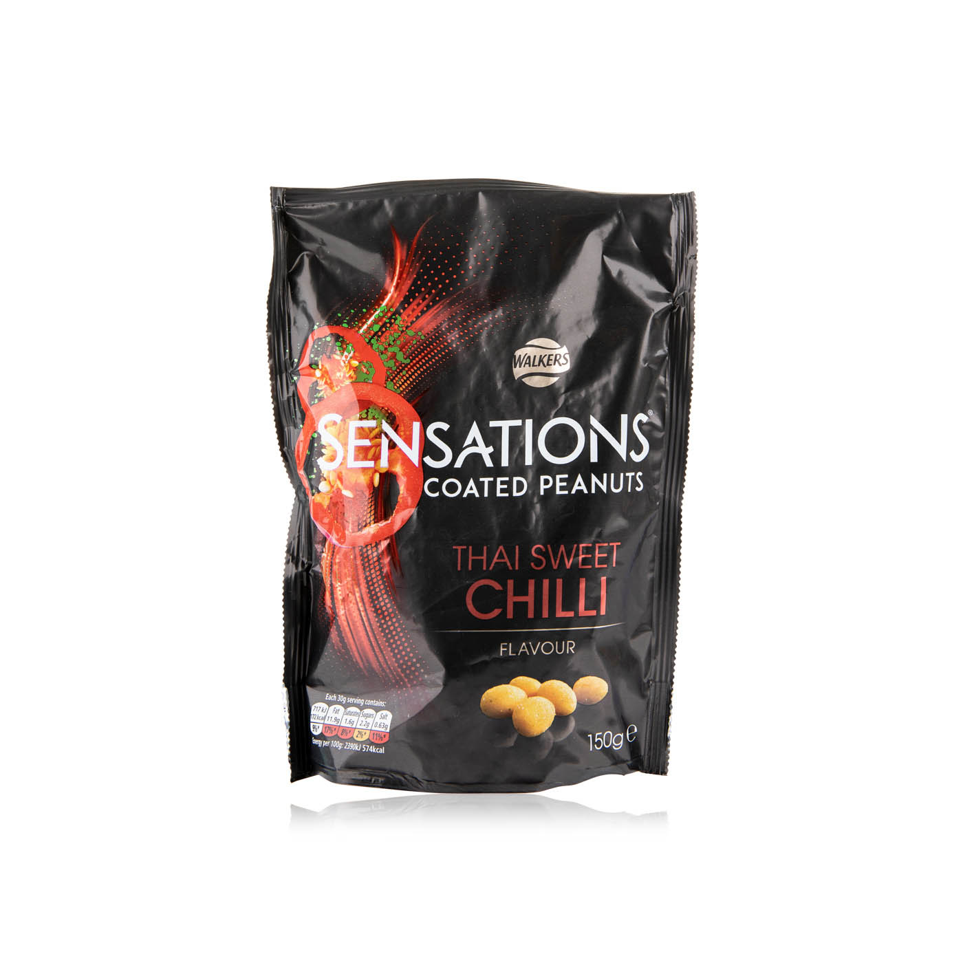 Walkers Sensations Thai Sweet Chilli Peanuts 145g