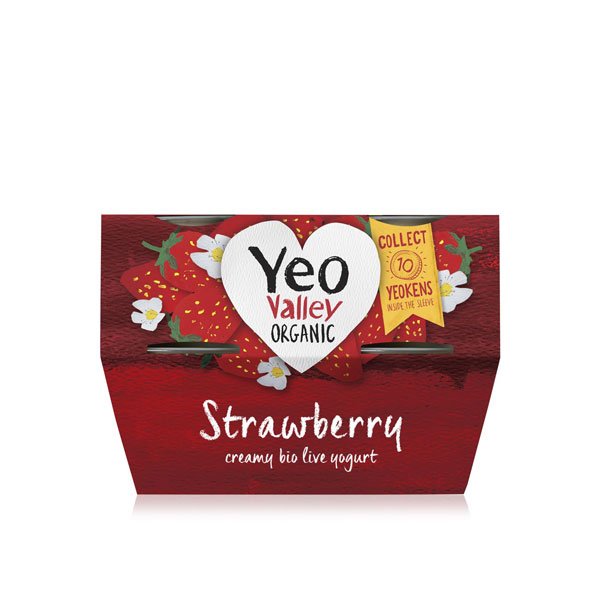 Yeo Valley Strawberry 4 x 120g