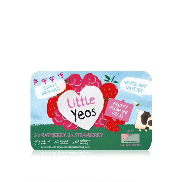 Yeo Valley Little Yeos Organic Strawberry and Raspberry Fromage Frais 6 x 45g