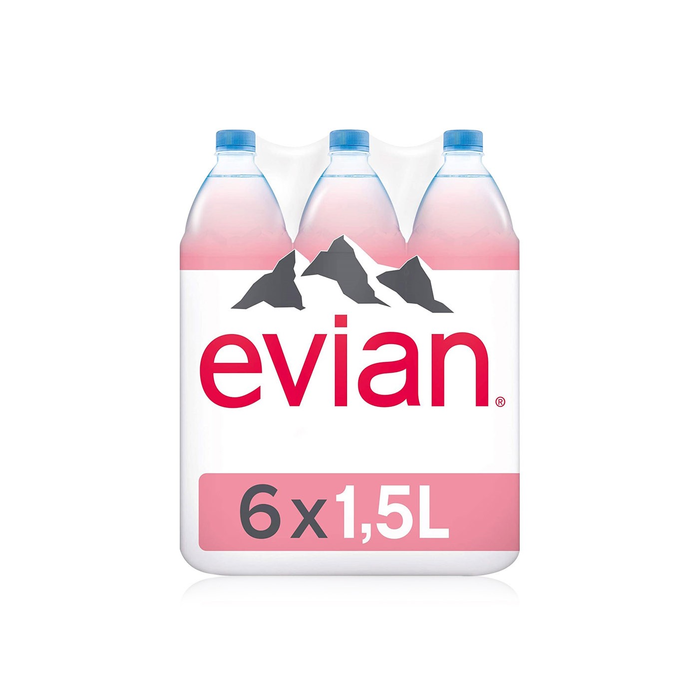 Evian Natural Mineral Water 1.5 litre x 6