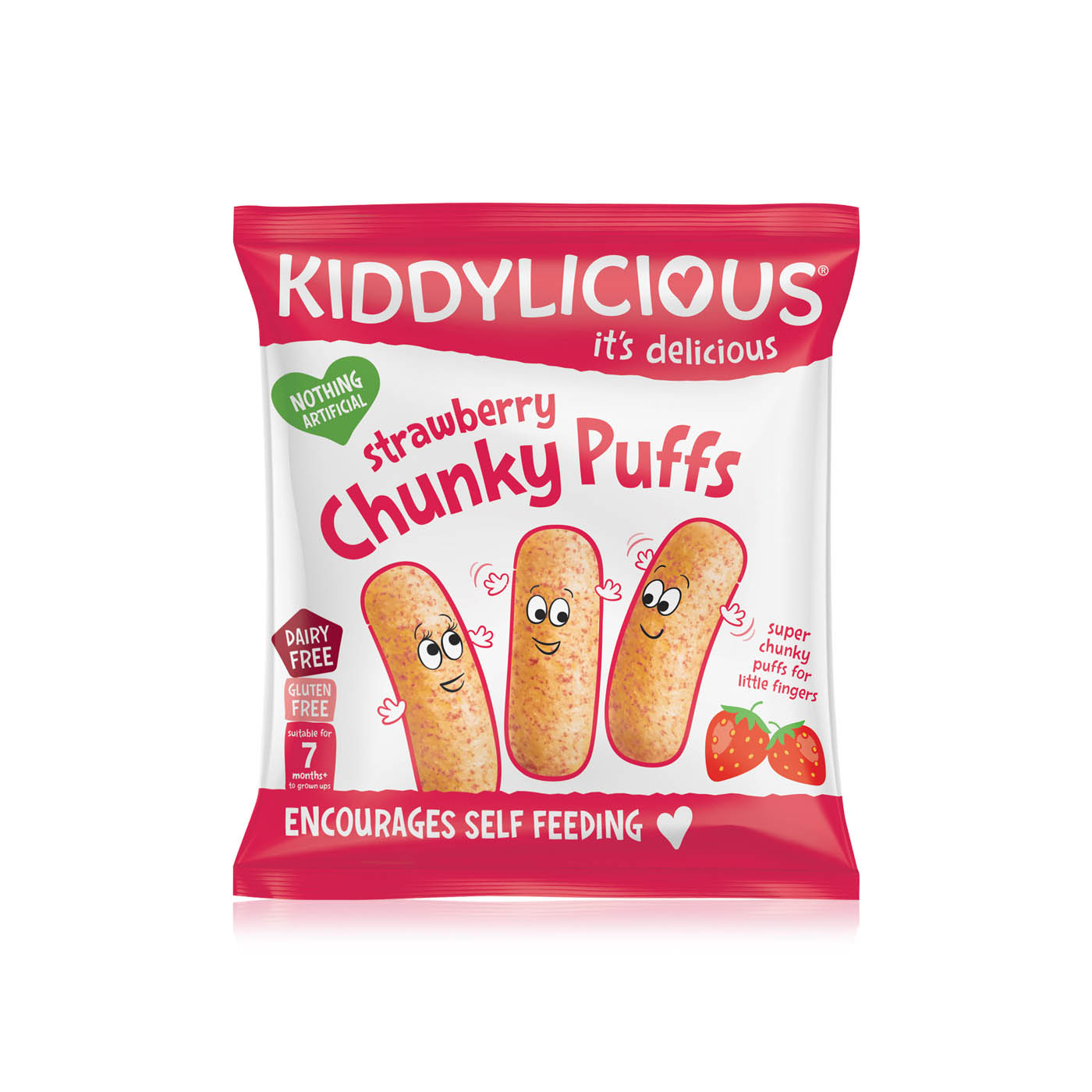Kiddylicious Chunky Puffs Strawberry 12g