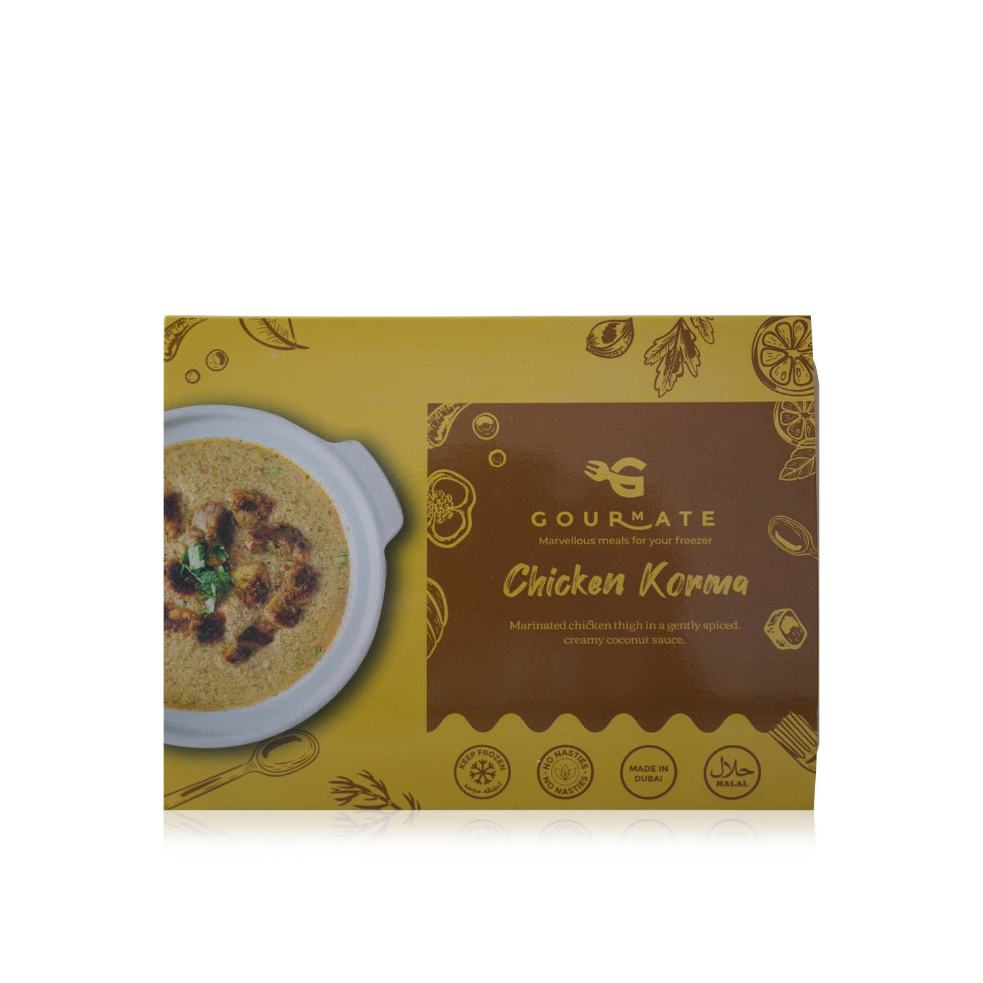 Gourmate Frozen Chicken Korma 355G