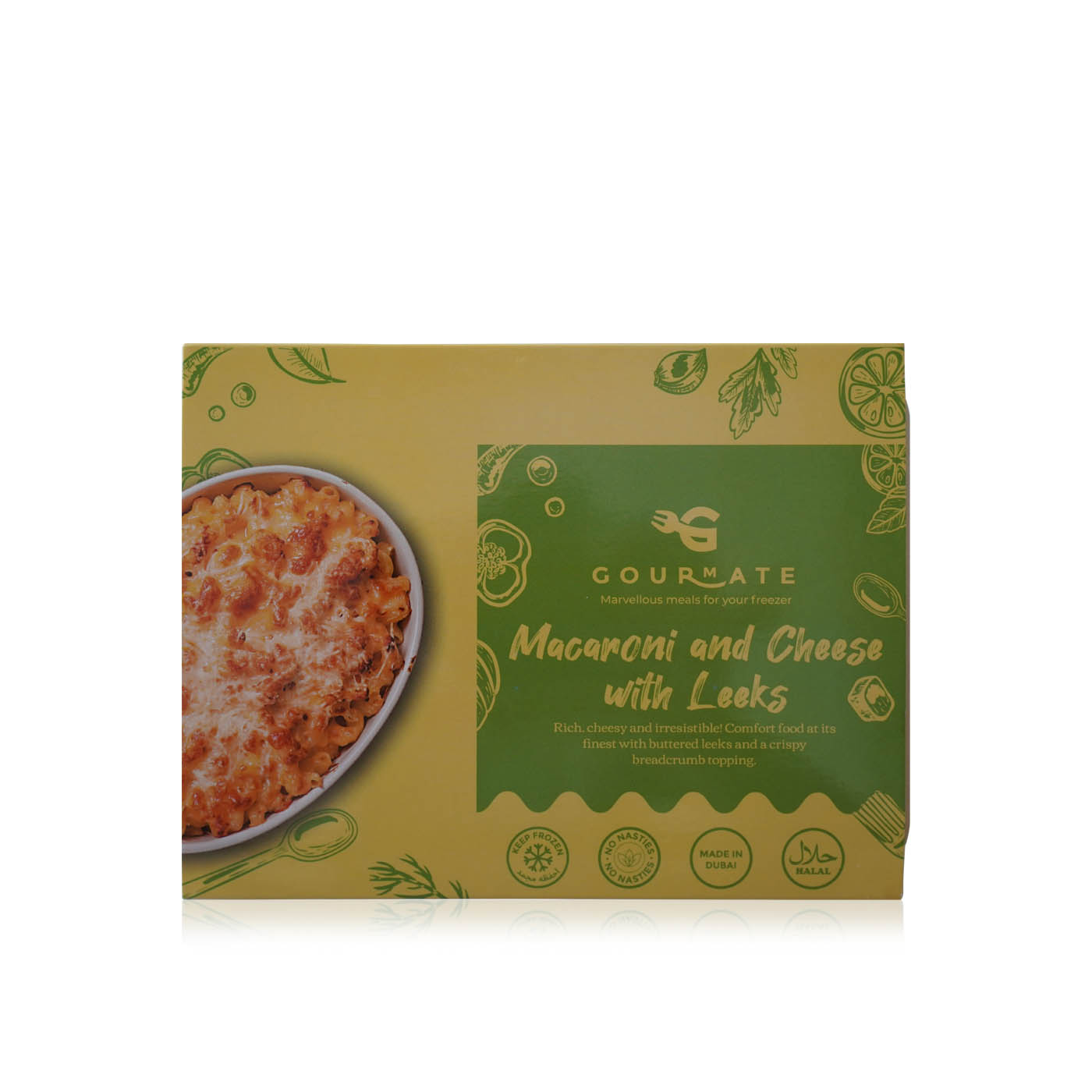 Gourmate Frozen Baked Macaroni And Cheese With Leeks 355G
