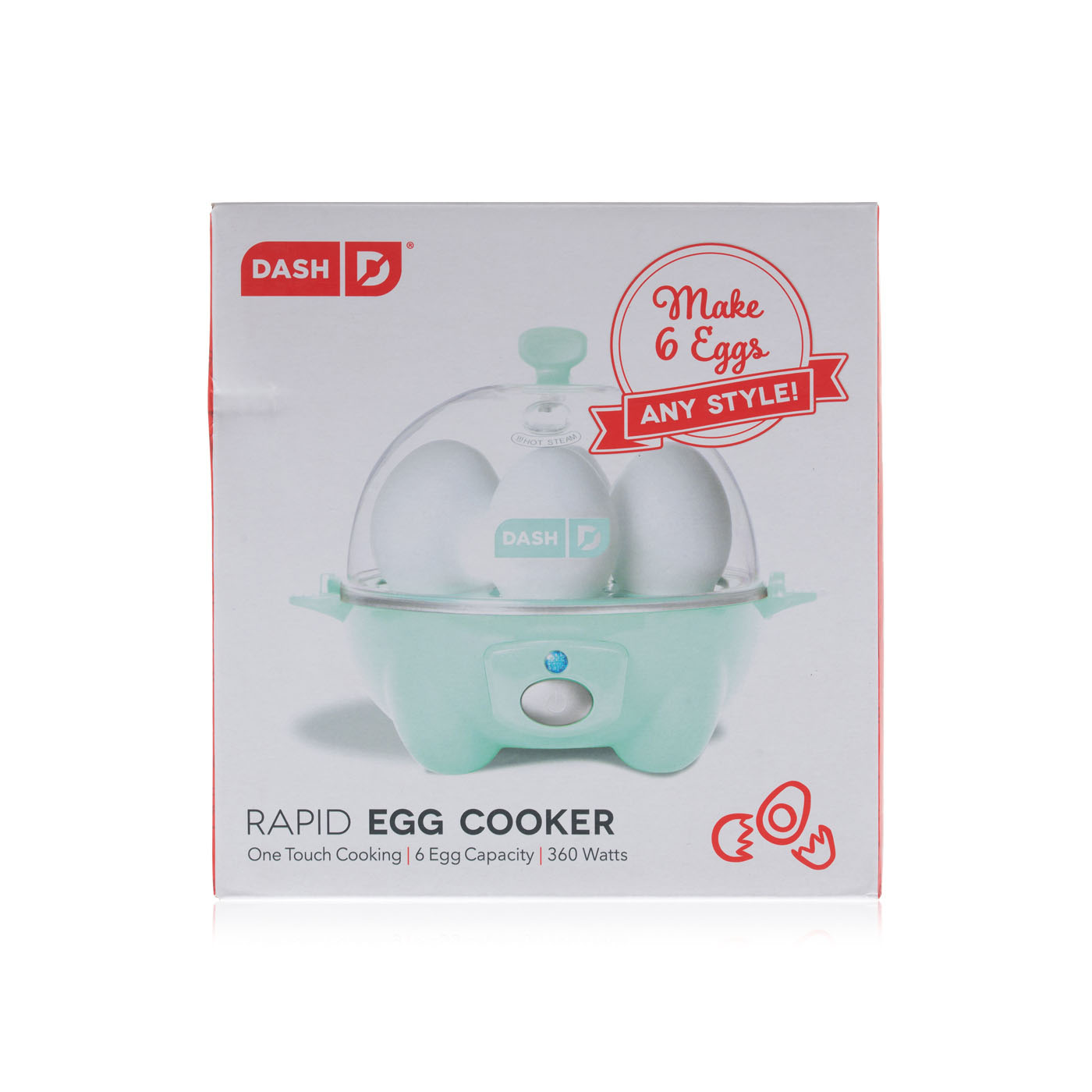 Dash rapid egg cooker in aqua blue Spinneys UAE