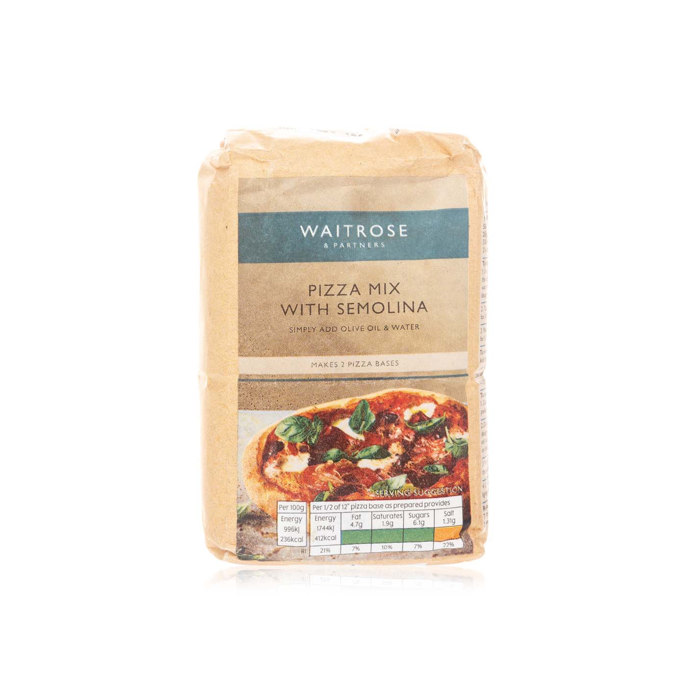 Waitrose Pizza Mix with Semolina 500g