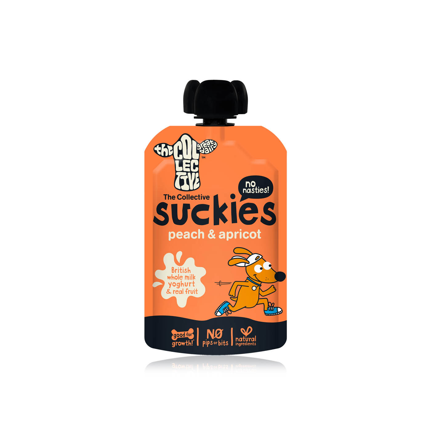 The Collective Dairy Suckies Peach and Apricot Kids Yoghurt Pouch 90g