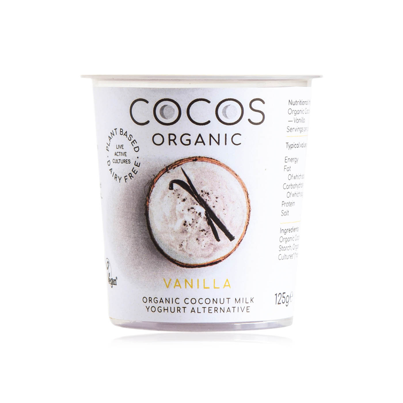 Cocos Organic Vanilla Coconut Yoghurt Alternative 125g