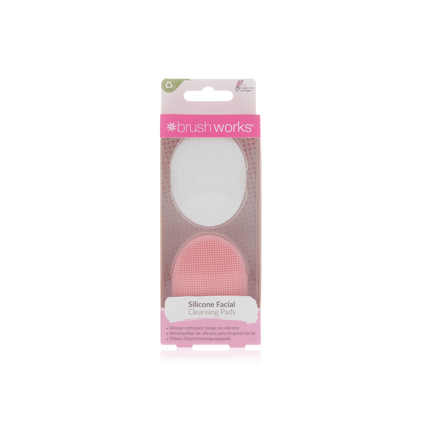 Brushworks Silicone Cleansing Pads x 2
