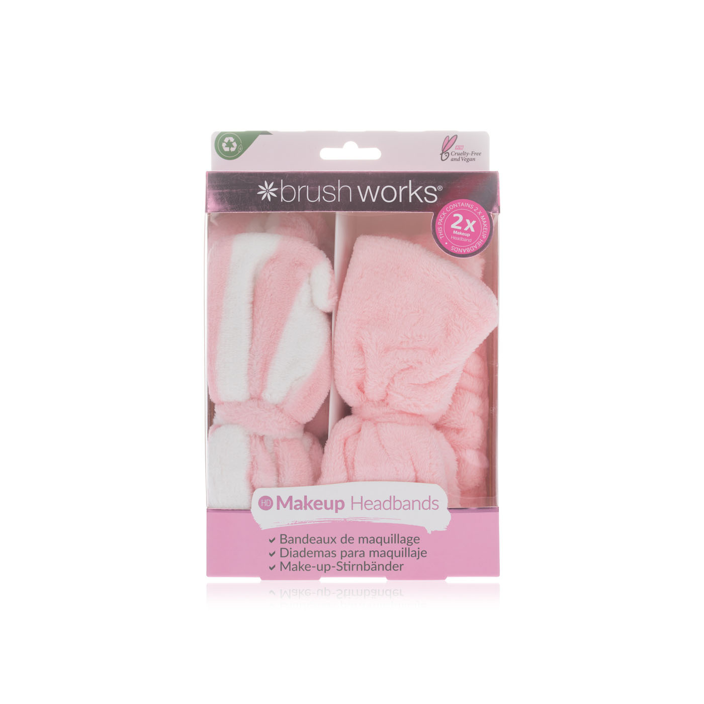 Brushworks Makeup Headbands x 2