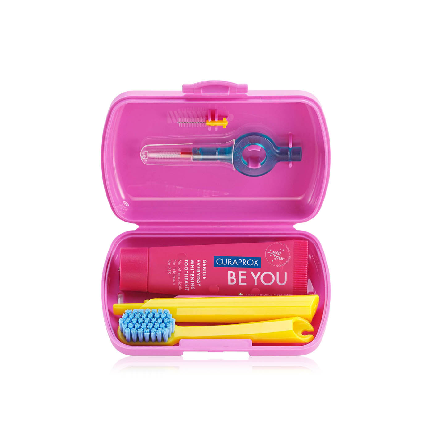 Curaprox Travel Set Dental Kit in Pink