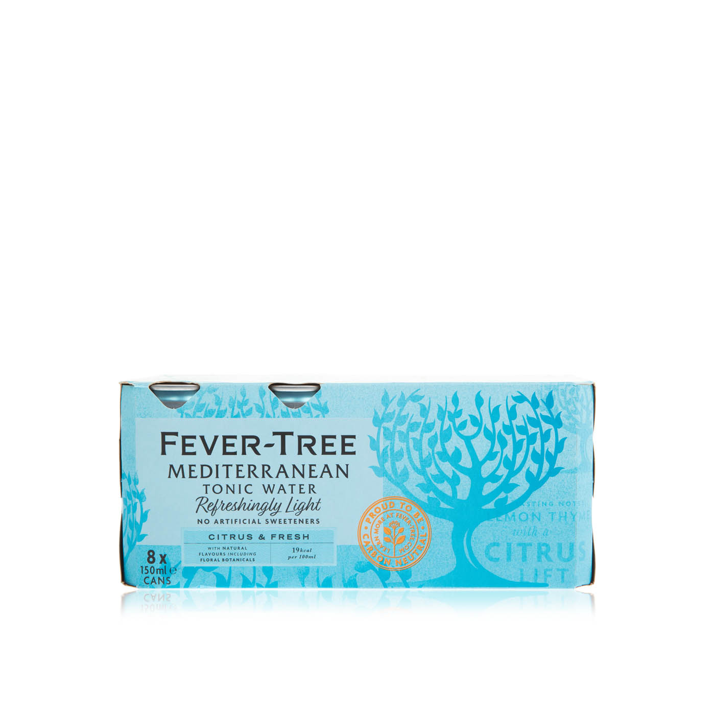 Fever Tree Light Mediterranean Tonic Water 150ml x 8
