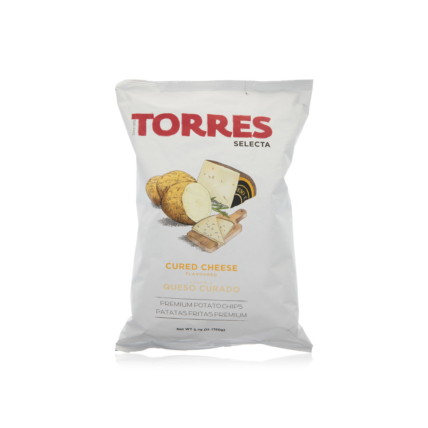 Torres Selecta Cured Cheese Premium Potato Chips 150g