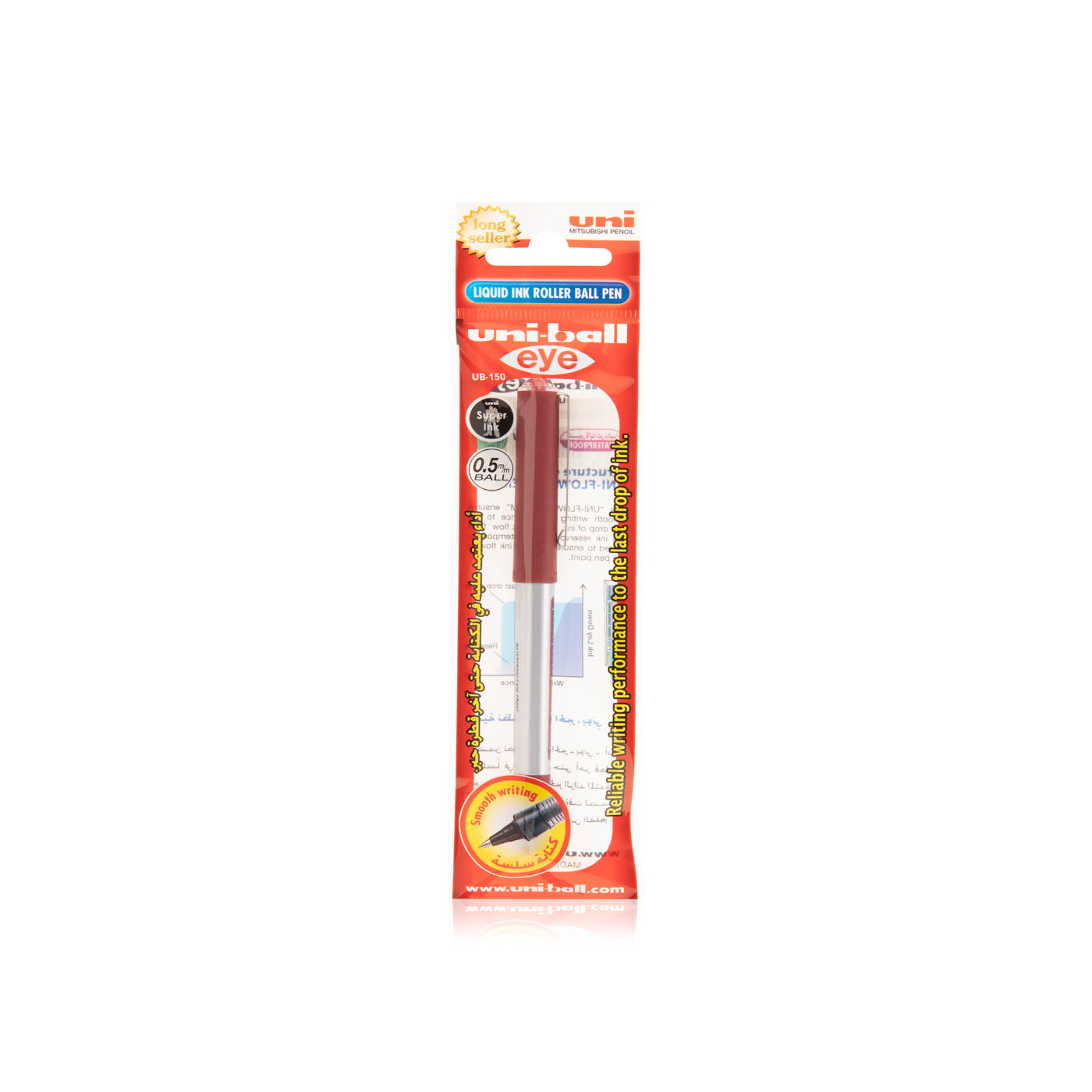 Uni-Ball Eye Micro Rollerball Pen Red