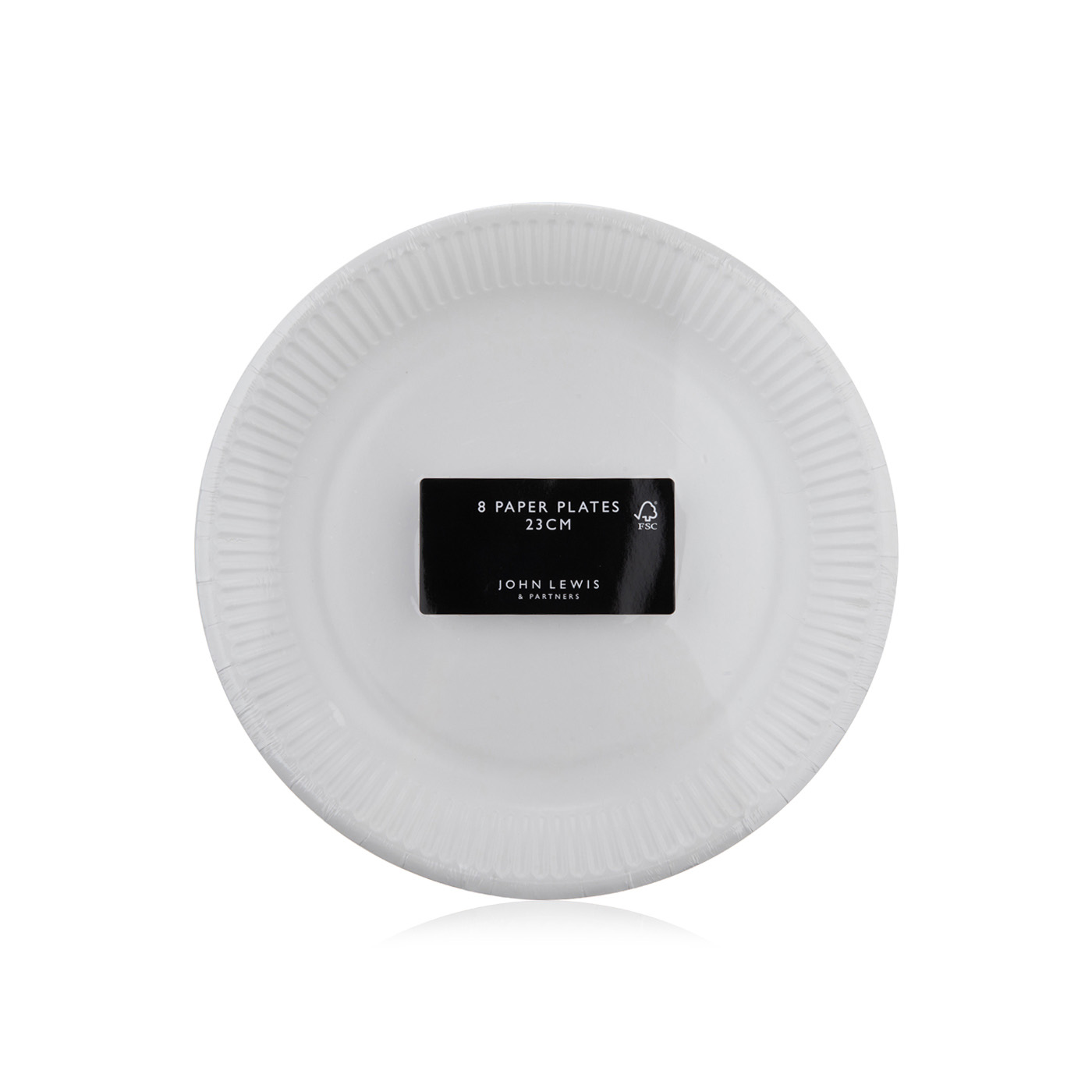 Waitrose Home paper plates white 8s Spinneys UAE