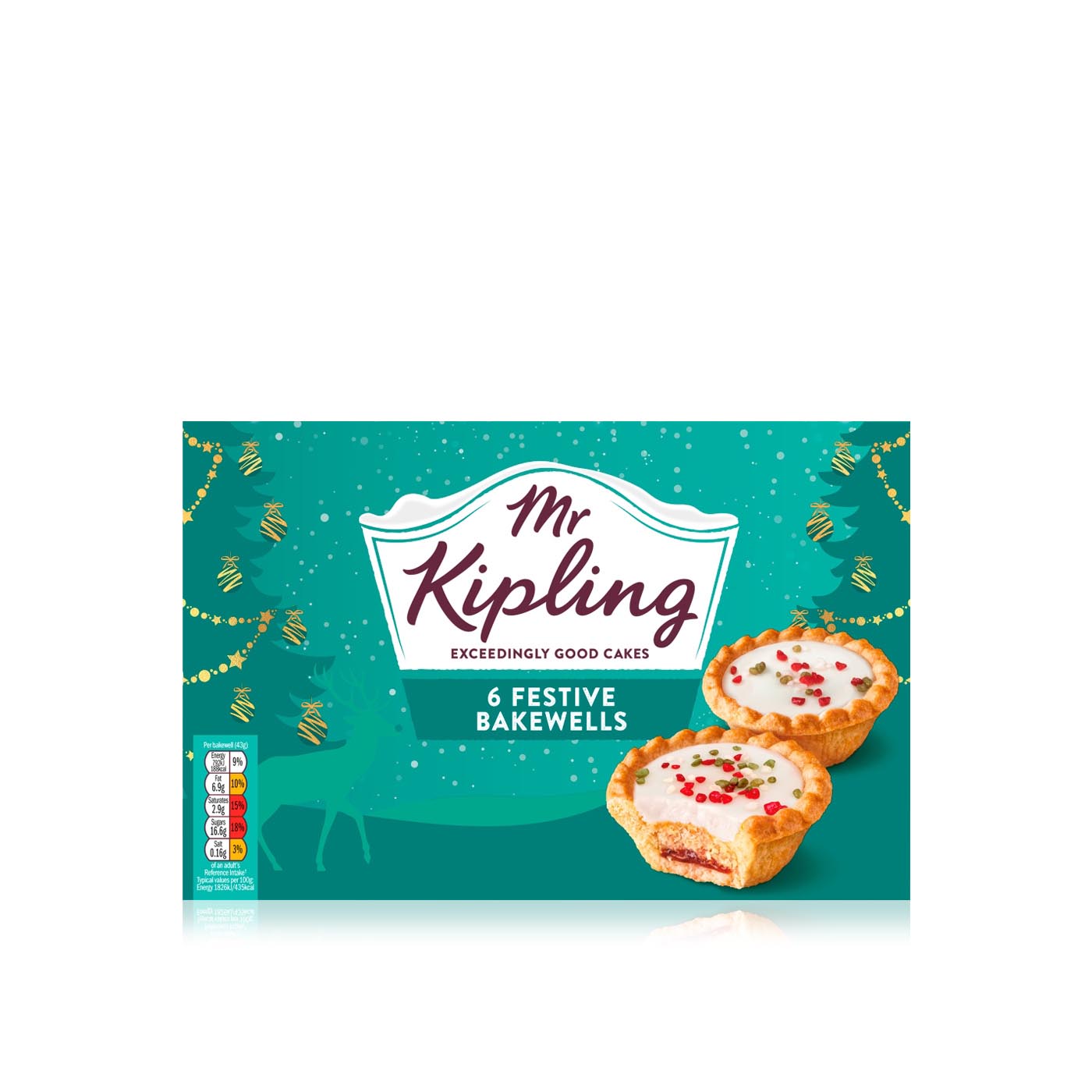 Mr Kipling Festive Bakewells x 6 280g