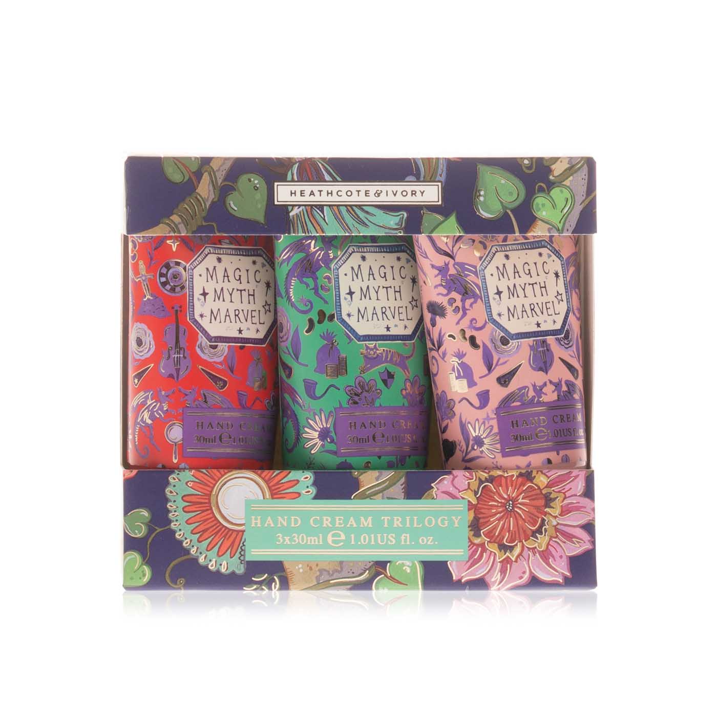 Heathcote & Ivory Magic Myth Marvel Hand Cream Trilogy 3 x 30ml