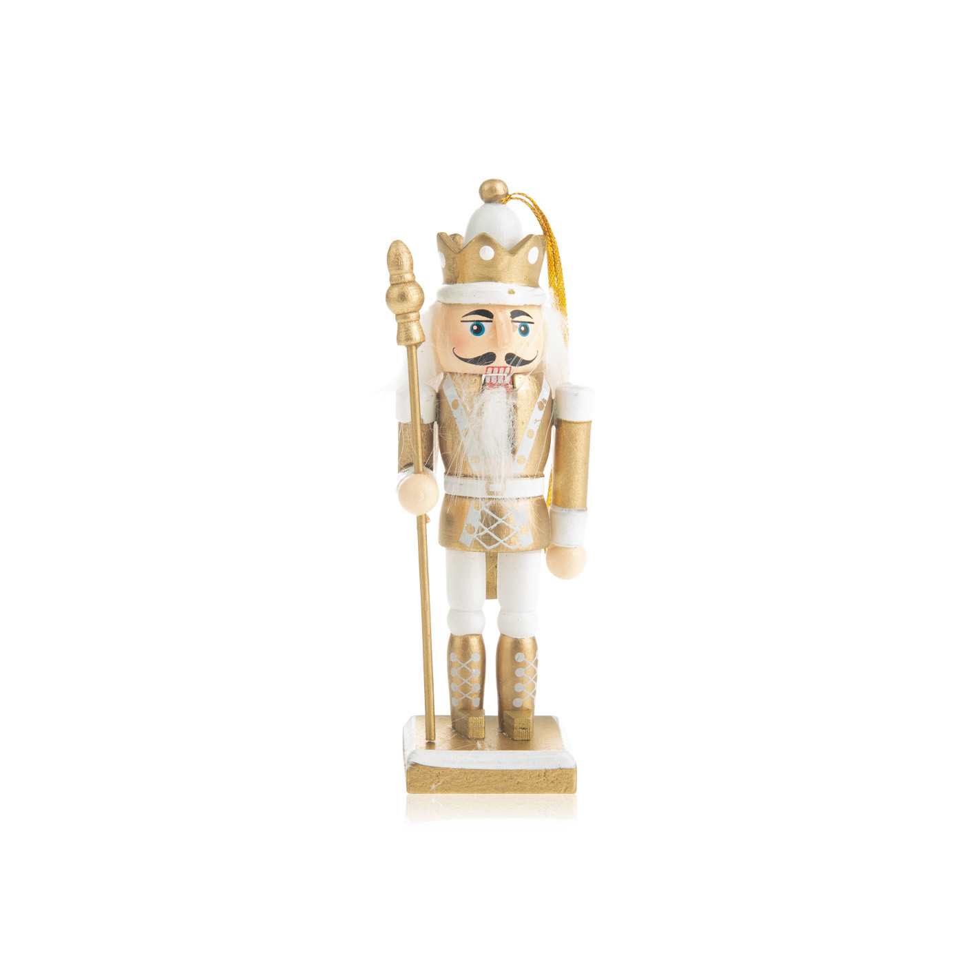 Festive Nutcracker White Gold Assorted 12cm