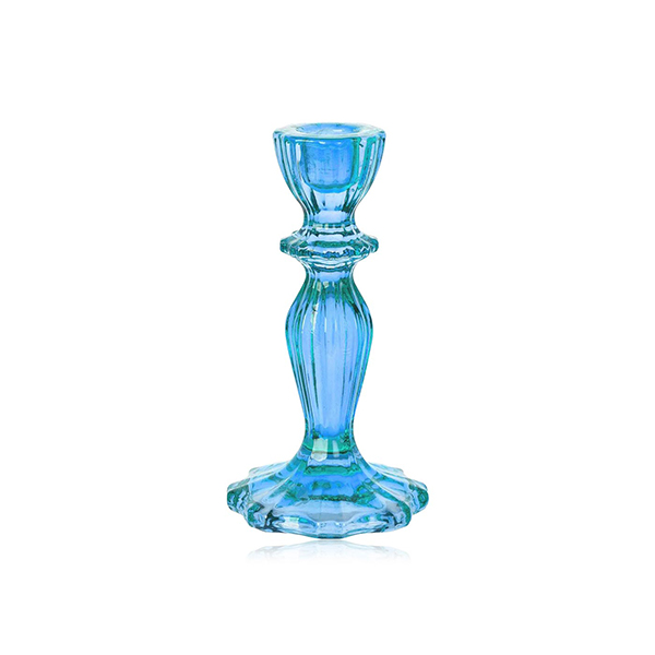 Talking Tables blue glass candle holder - Spinneys UAE