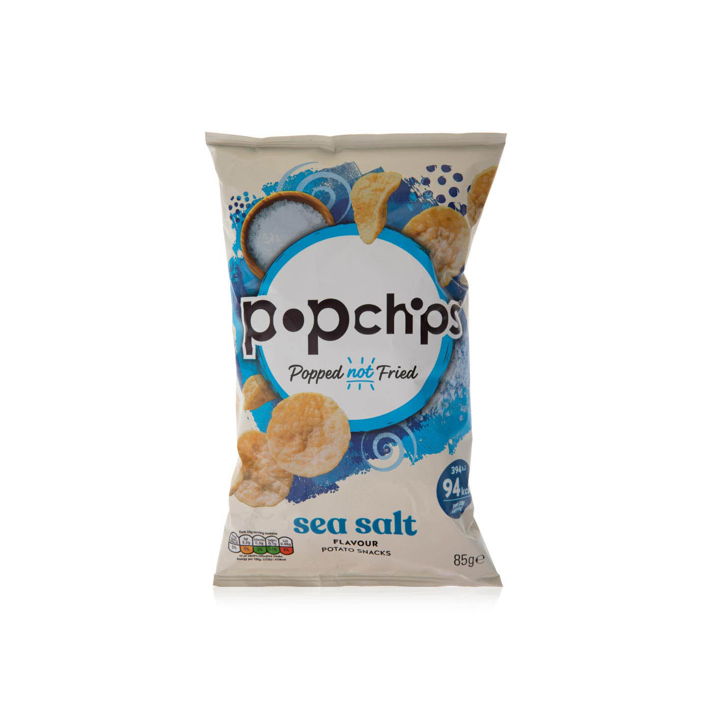 Popchips Sea Salt Popped Potato Crisps 85g