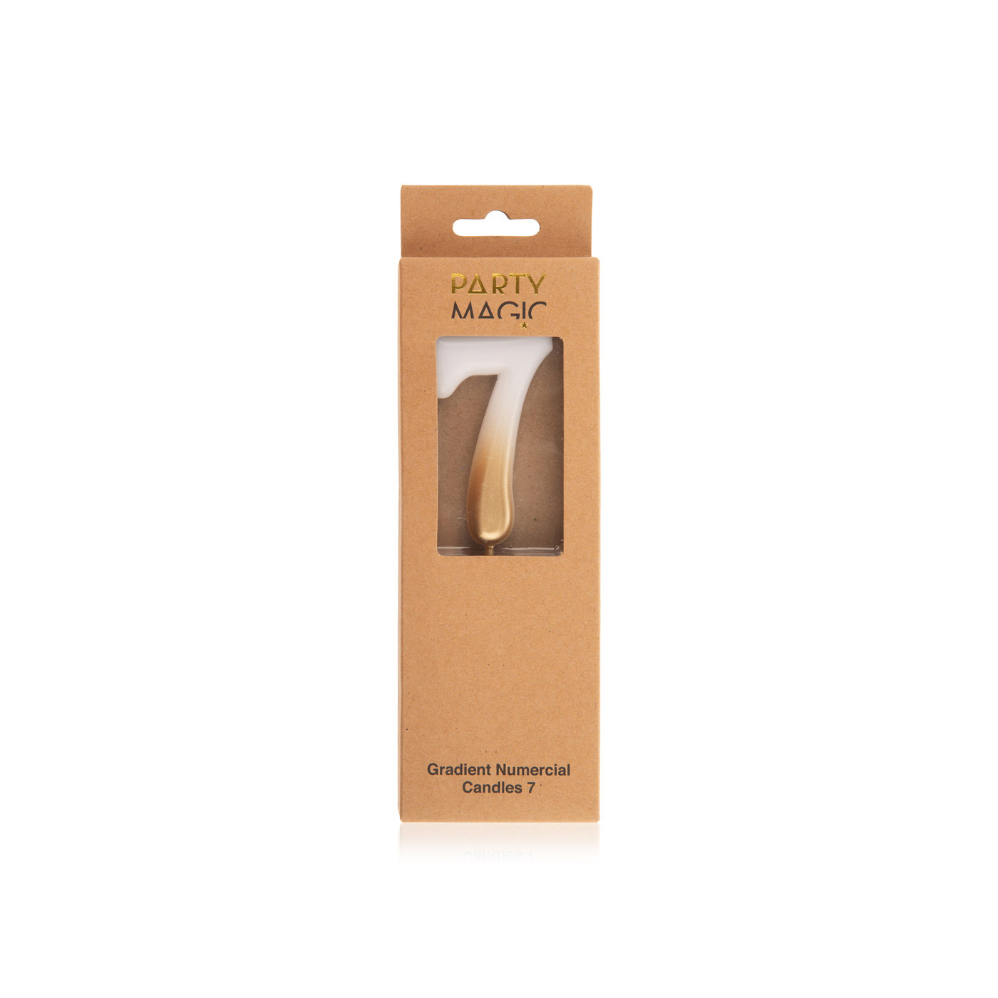 Party Magic Grad Numerical Candle Gold 7