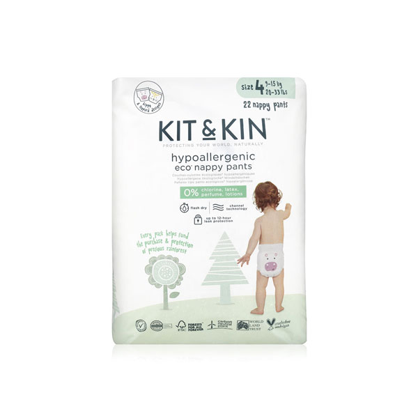 Kit & Kin Eco Pull Ups Size 4 Maxi - 22 Pack