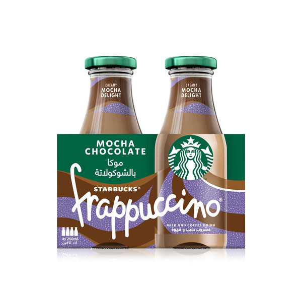 Starbucks Mocha Chocolate Frappuccino Coffee 4 x 250ml