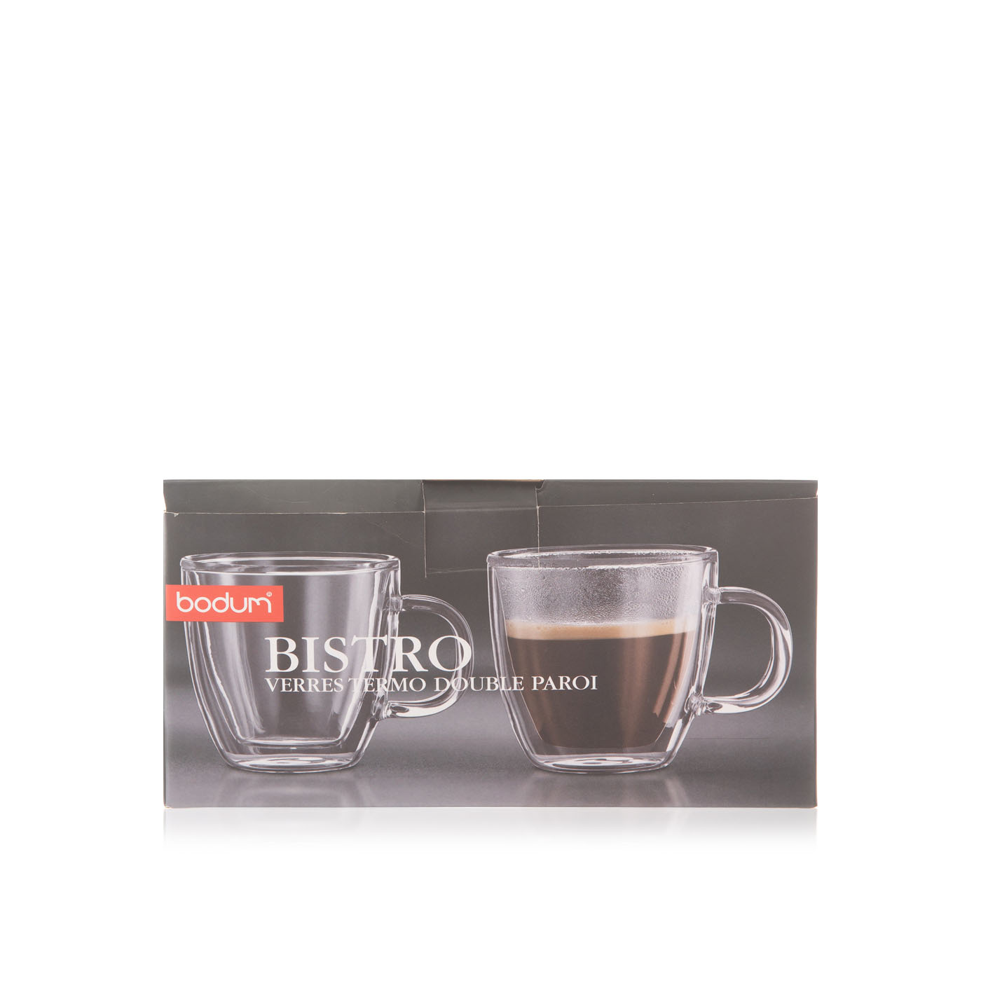Bodum Bistro Double Wall Mug 0.14 litre 2pc
