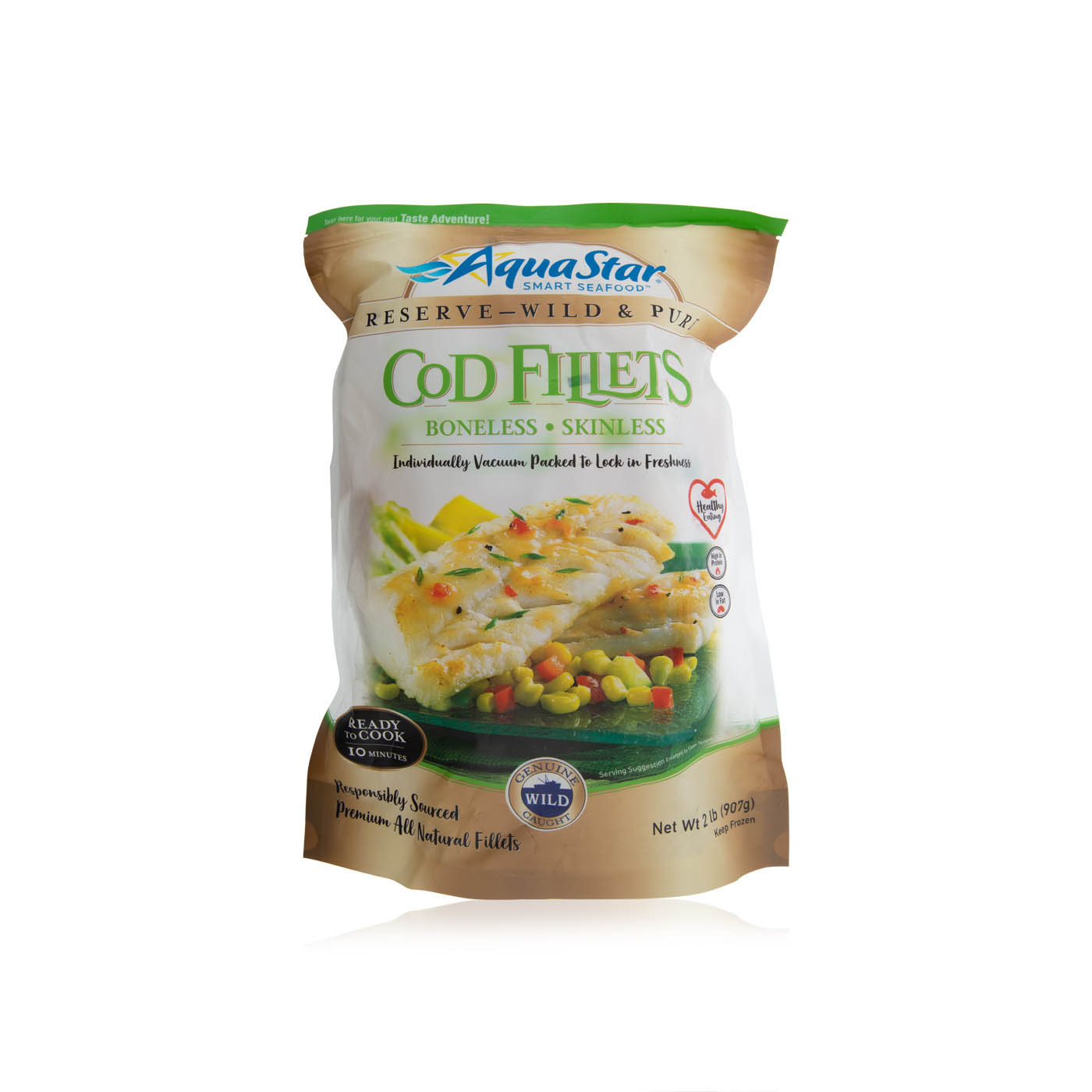 Aqua Star Frozen Cod Fillets 907G