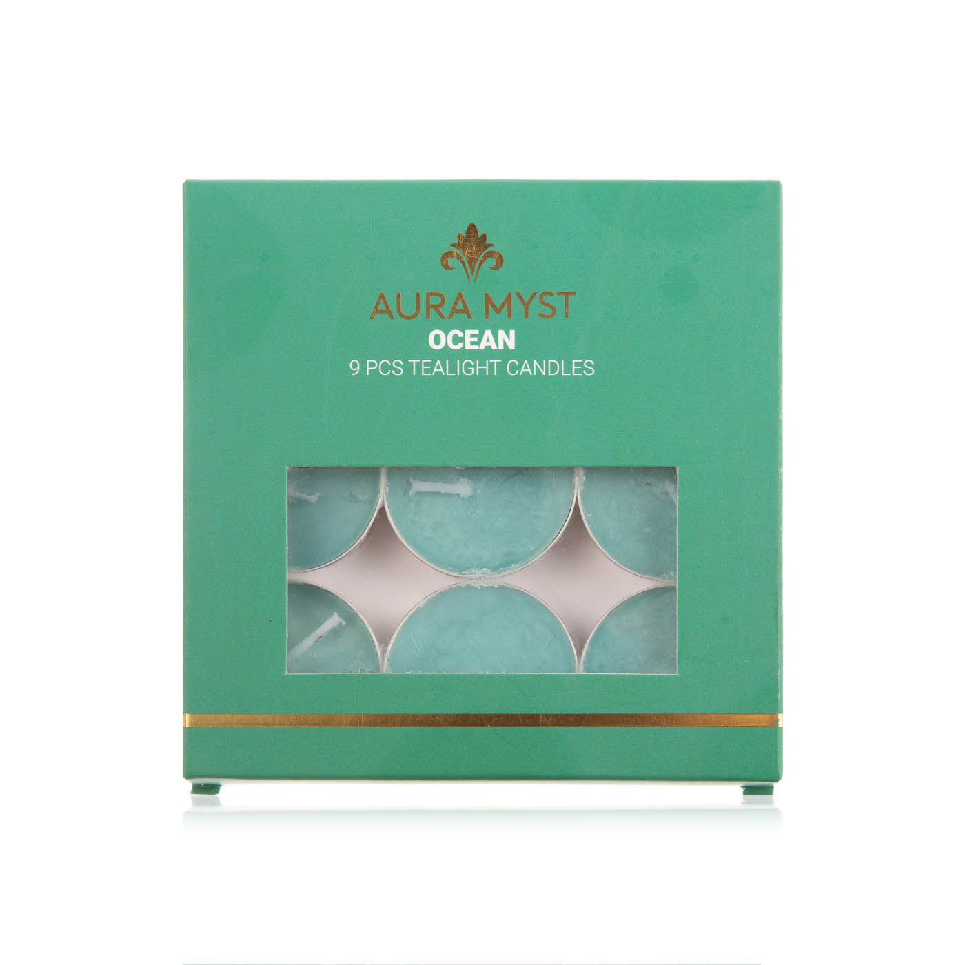 Aura Myst Tealight Ocean Candles x 9