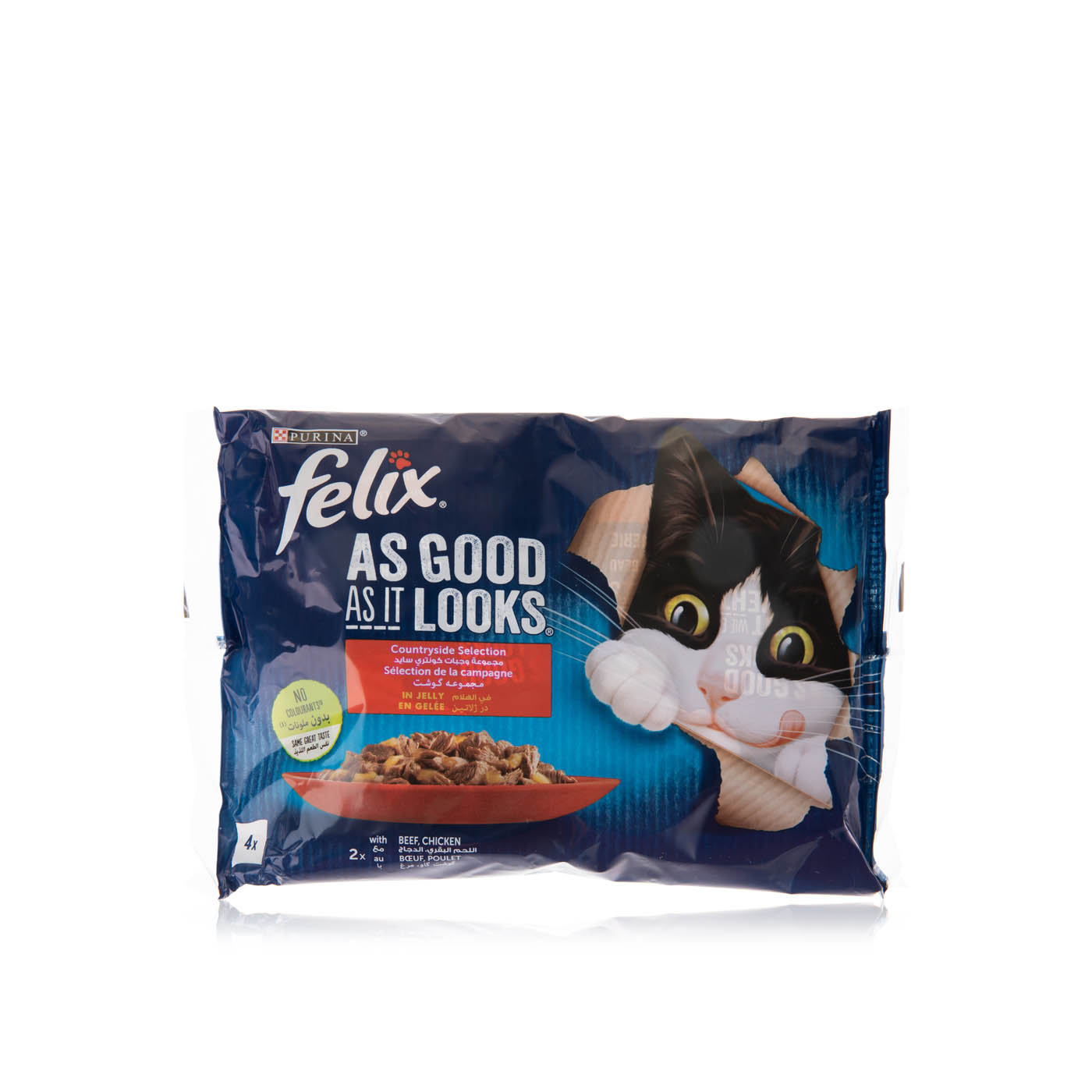 Felix As Good As It Looks Countryside Selection Cat Food in Jelly 85g x 4