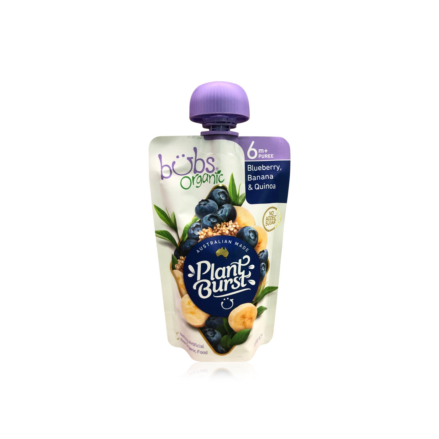 Bubs Organic Blueberry Banana & Quinoa Pouch 6+ Months 120g