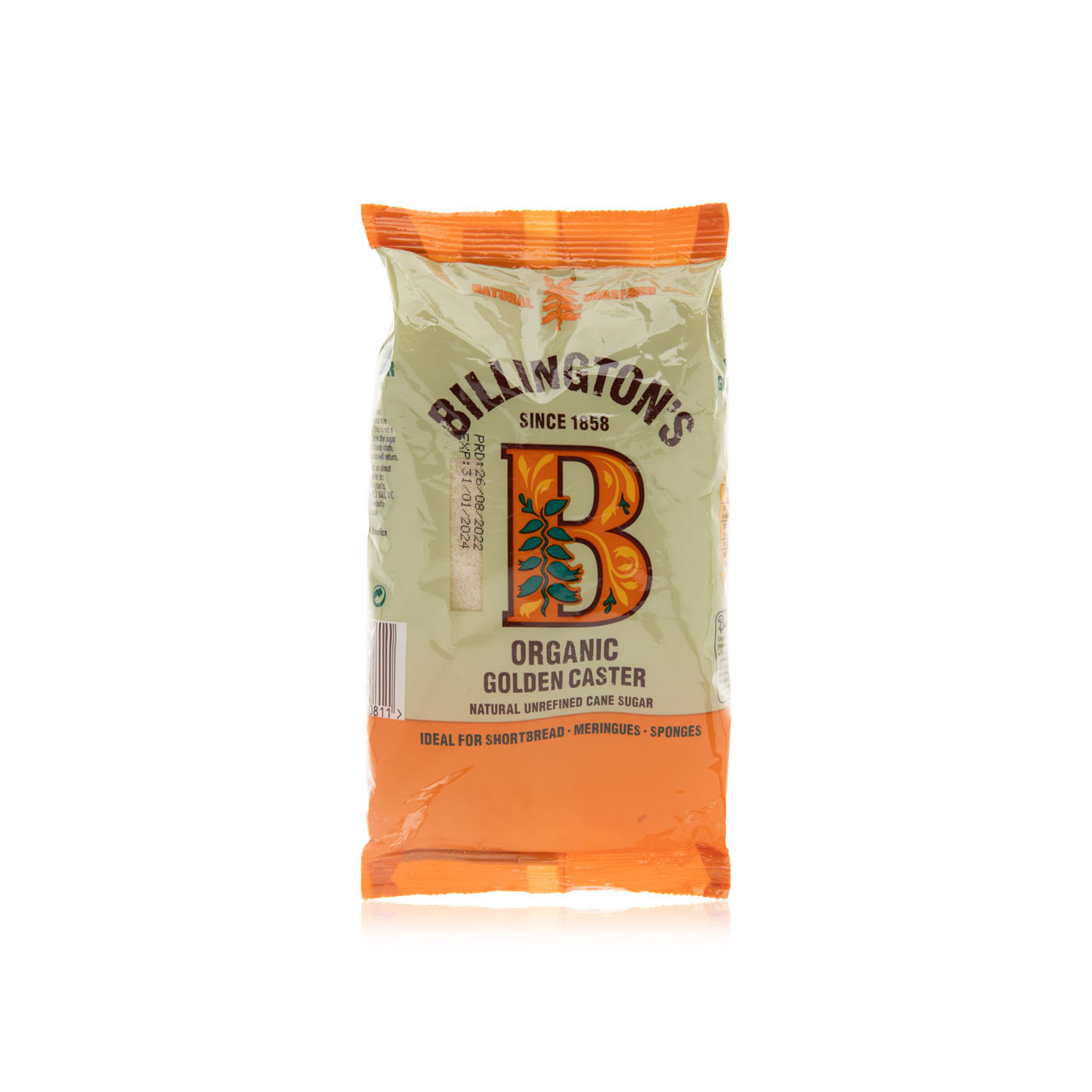 Billingtons Organic Caster Sugar 500g
