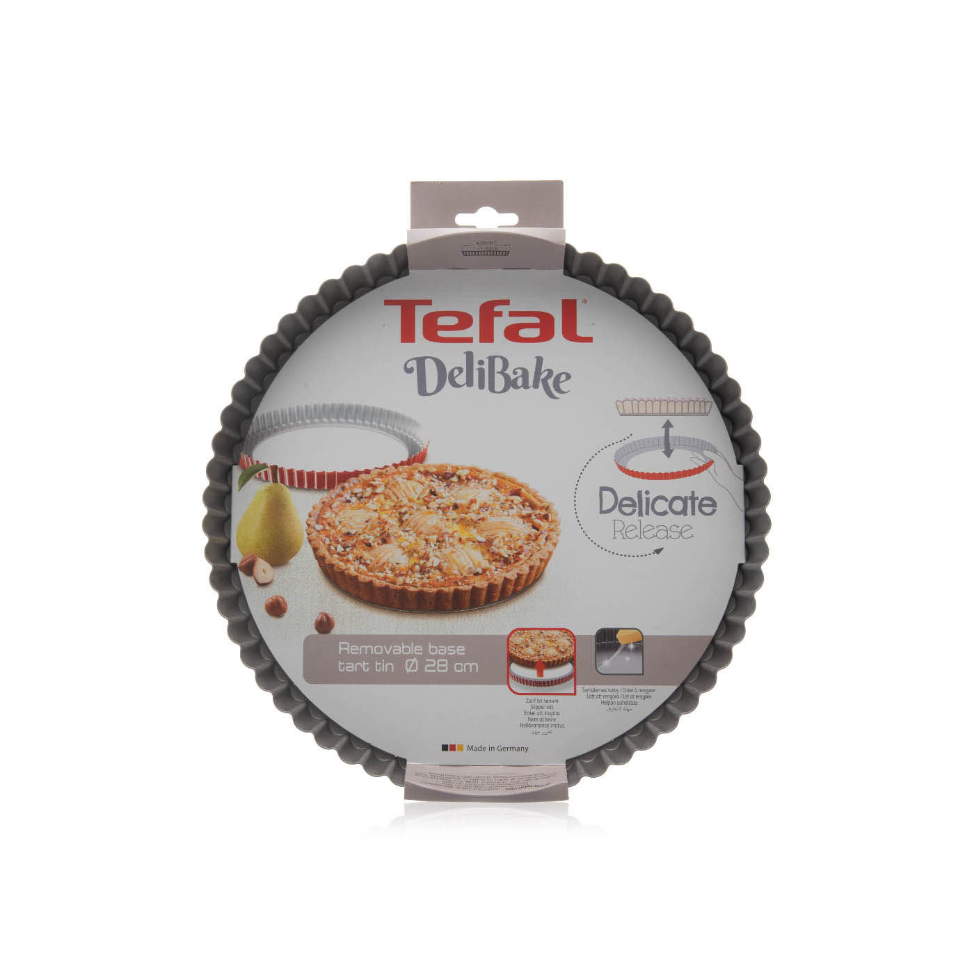 Tefal delibake tart pan with removable base 28cm