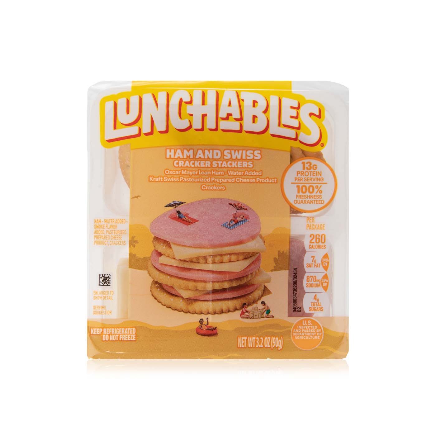 Oscar Mayer Lunchables Ham and Swiss Cheese Crackers 90g