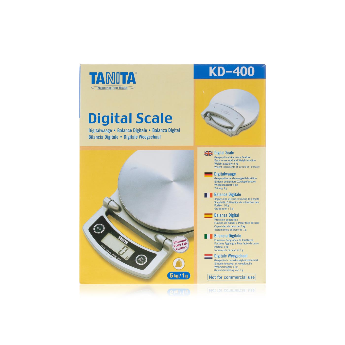 Tanita digital black weighing scale 5kg Spinneys UAE