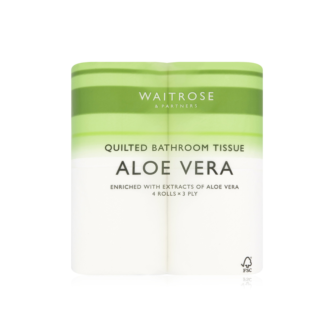 Waitrose Bathroom Tissue with Aloe Vera Extracts 3ply x 4 Rolls