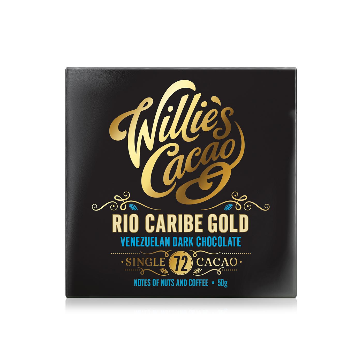 Willies Cacao Rio Caribe 72% Dark Chocolate Bar 50g