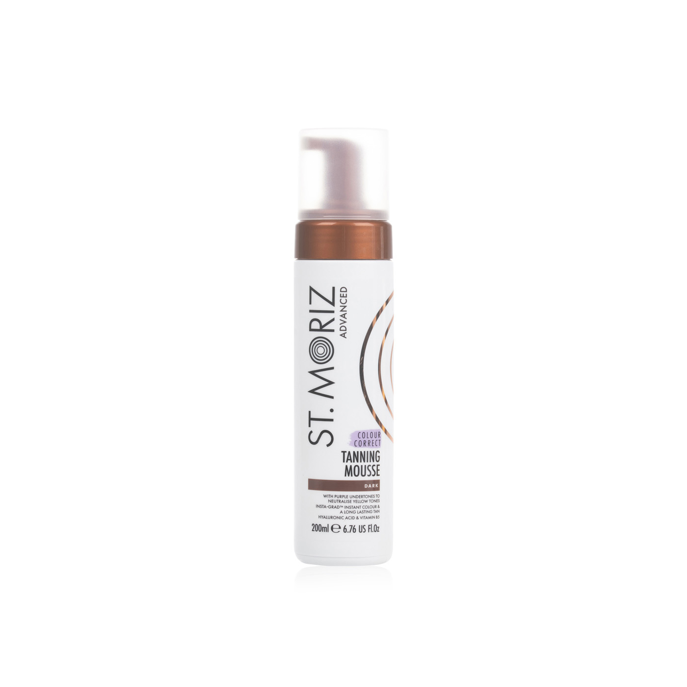 St Moriz Advanced Colour Correcting Tanning Mousse Dark 200ml
