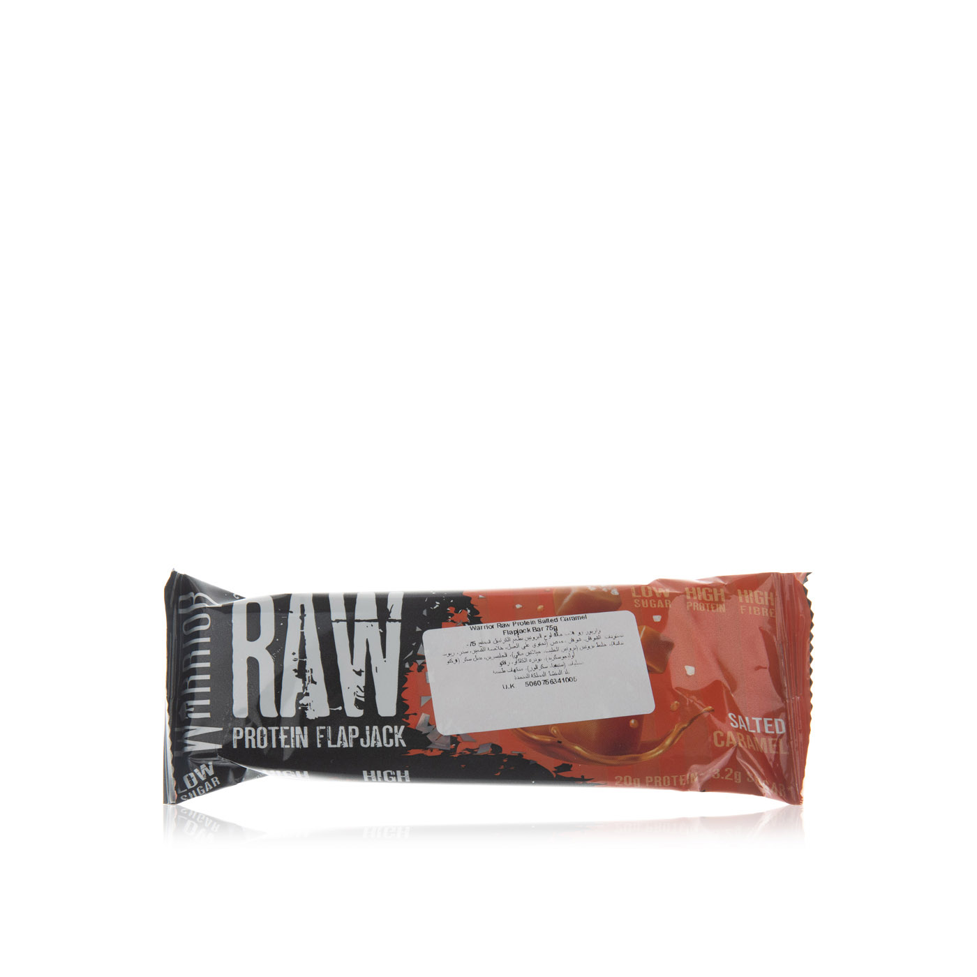 Warrior Raw Protein Salted Caramel Flapjack Bar 75g Spinneys Uae