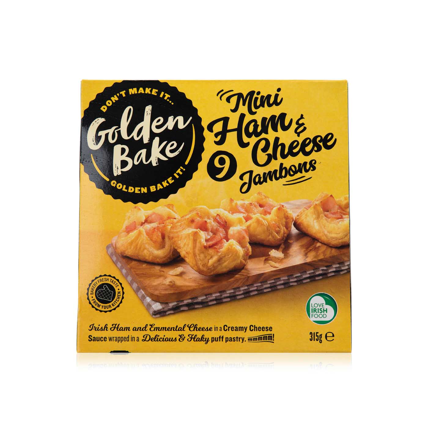 Golden Bake Frozen Mini Ham And Cheese Jambons 315G