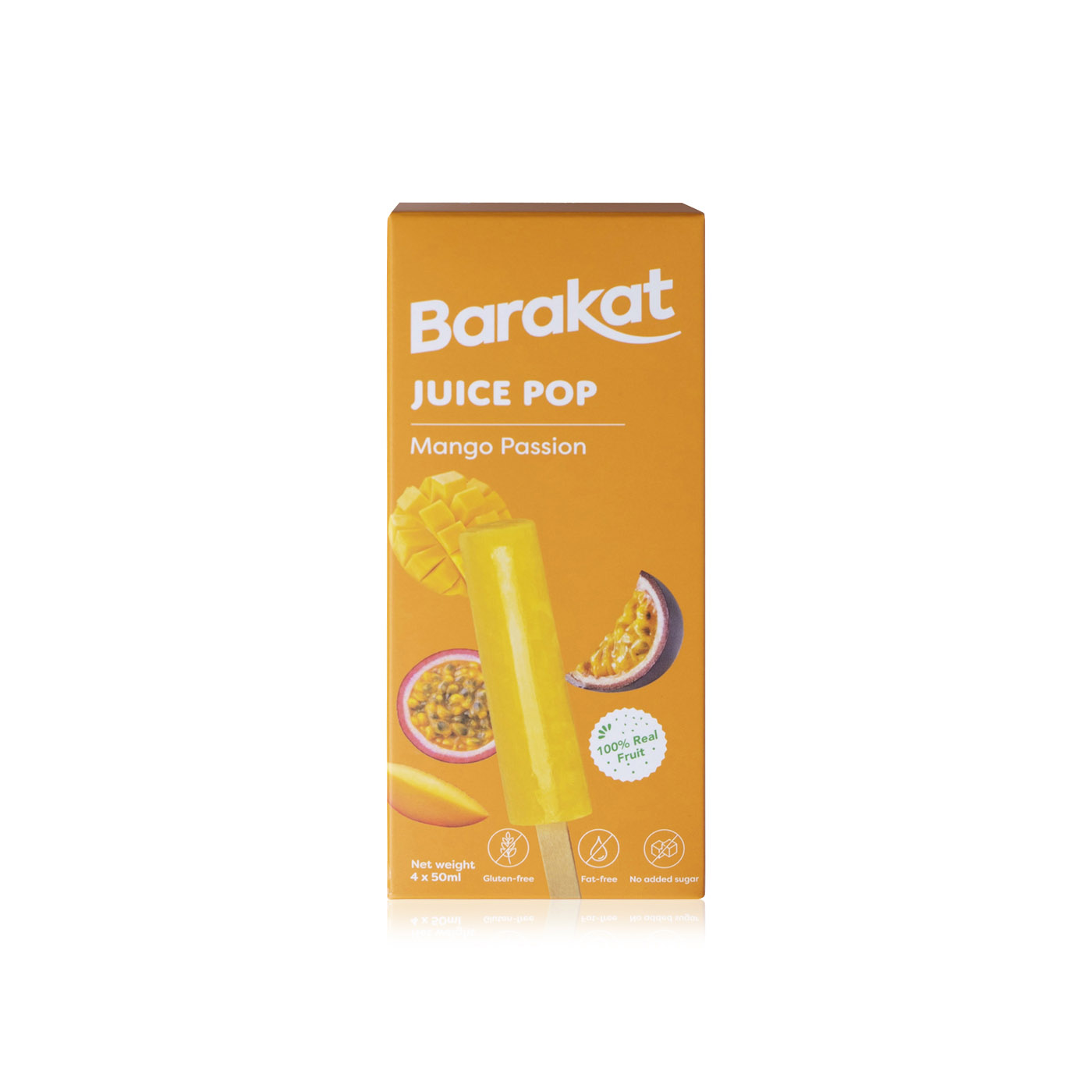 Barakat mango passionfruit ice pops 4x50ml Spinneys UAE