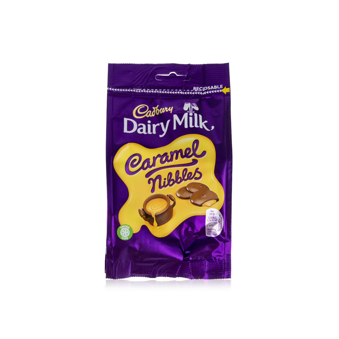 Cadbury Dairy Milk caramel nibbles bag 120g Spinneys UAE