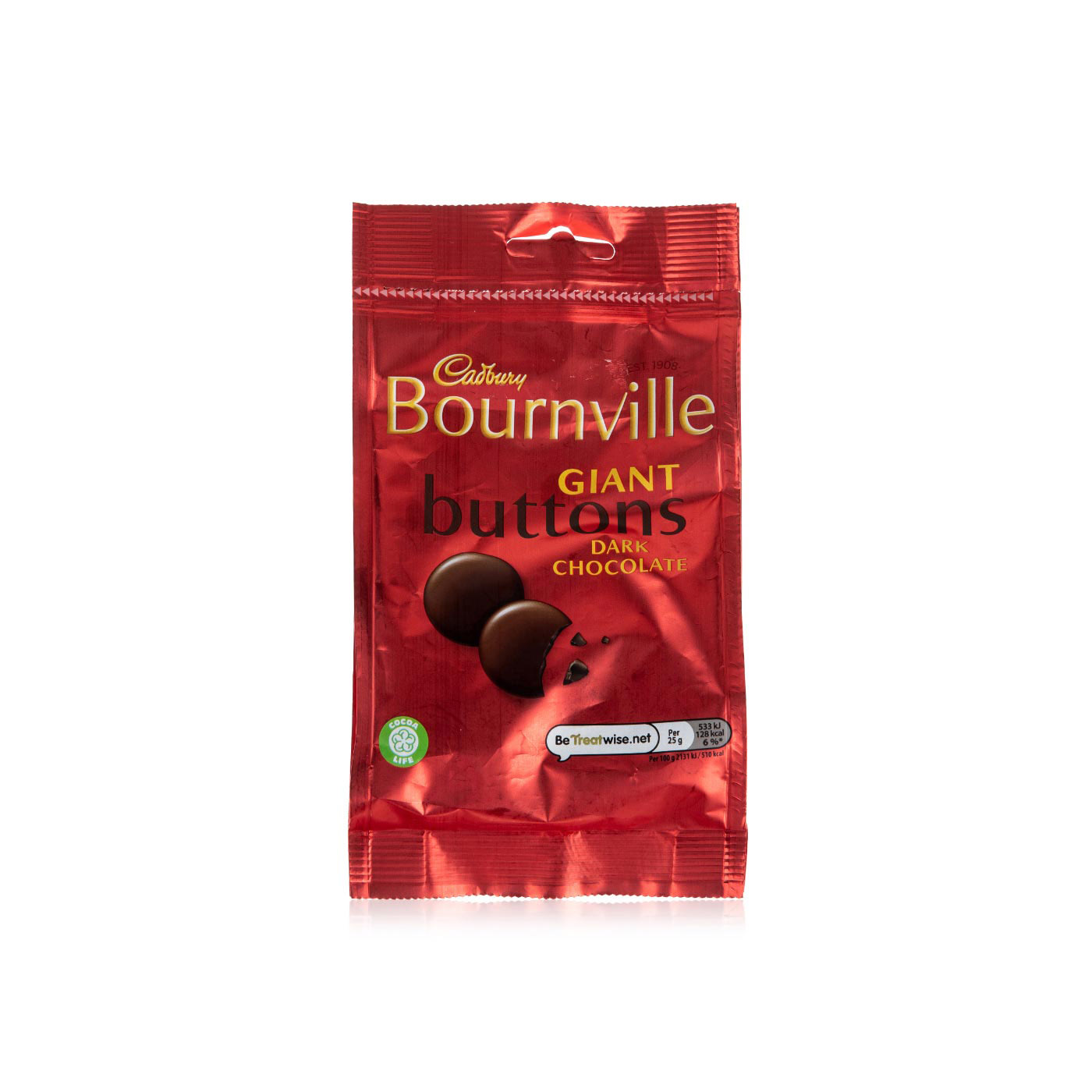 Cadbury Bournville Giant Buttons Dark Chocolate 110g - Spinneys UAE