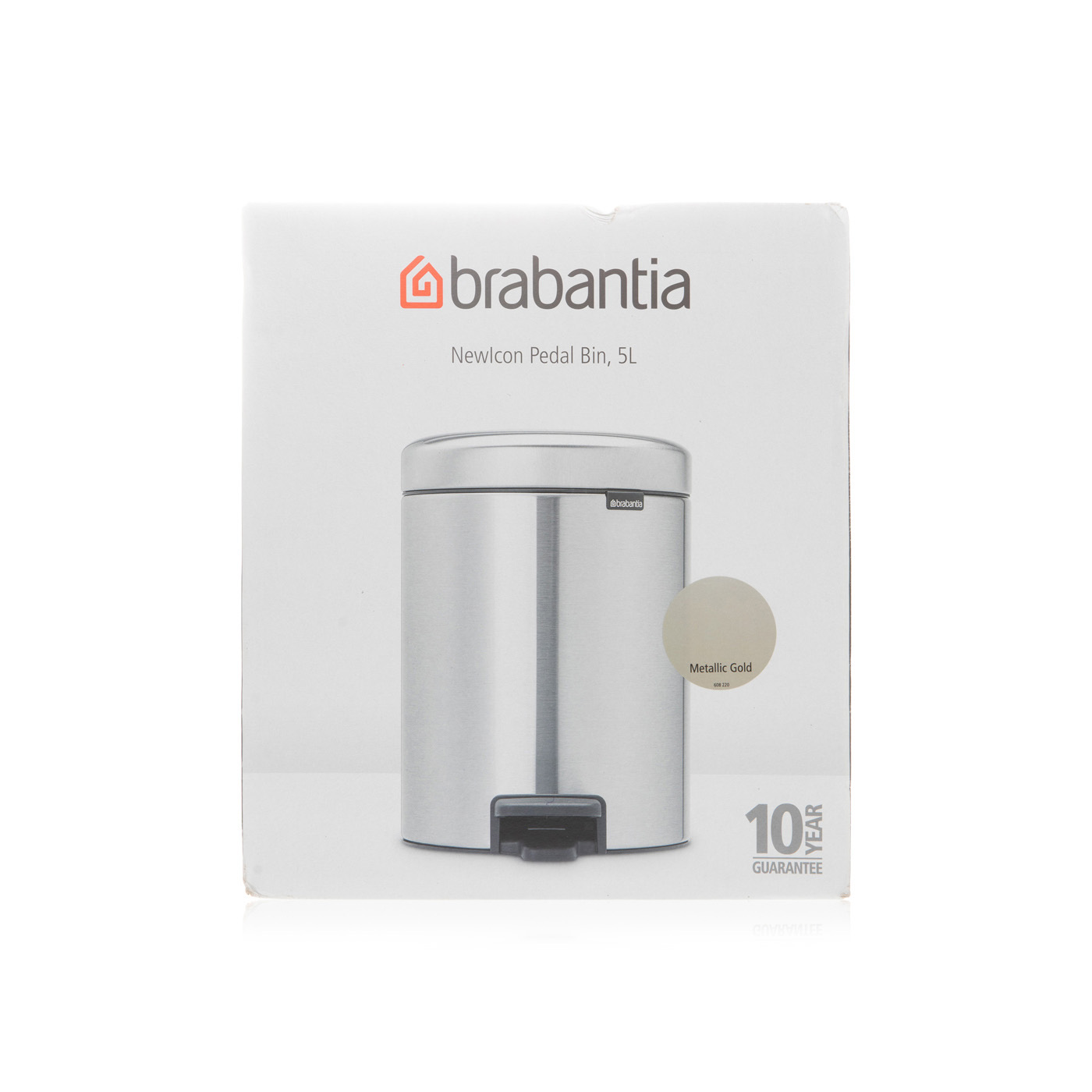 Brabantia Newicon Pedal Bin Champagne 5 litre
