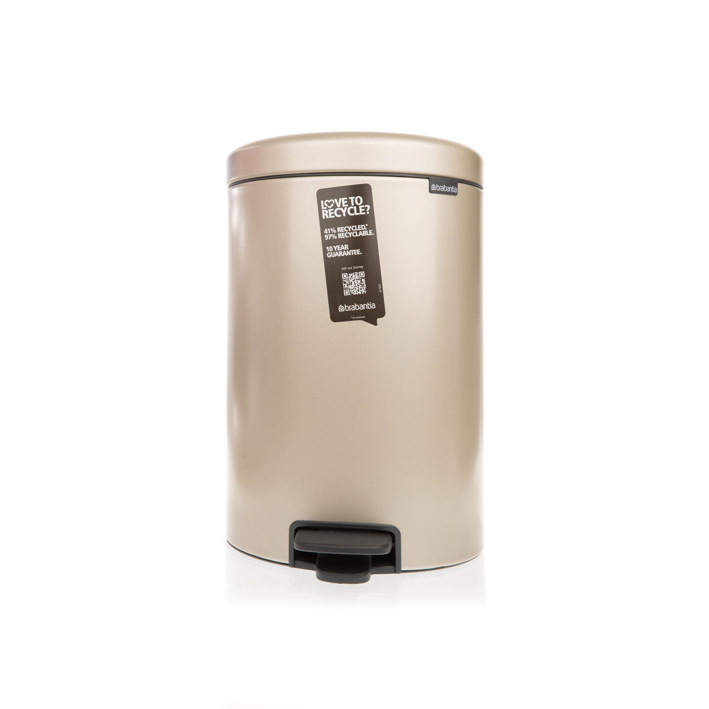 Brabantia newicon pedal bin champagne 20L Spinneys UAE